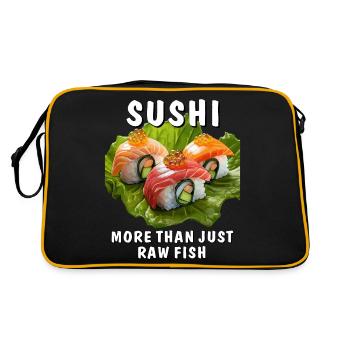 LES SUSHIS, PLUS QUE DU POISSON - Sac Retro - noir/or - Dos