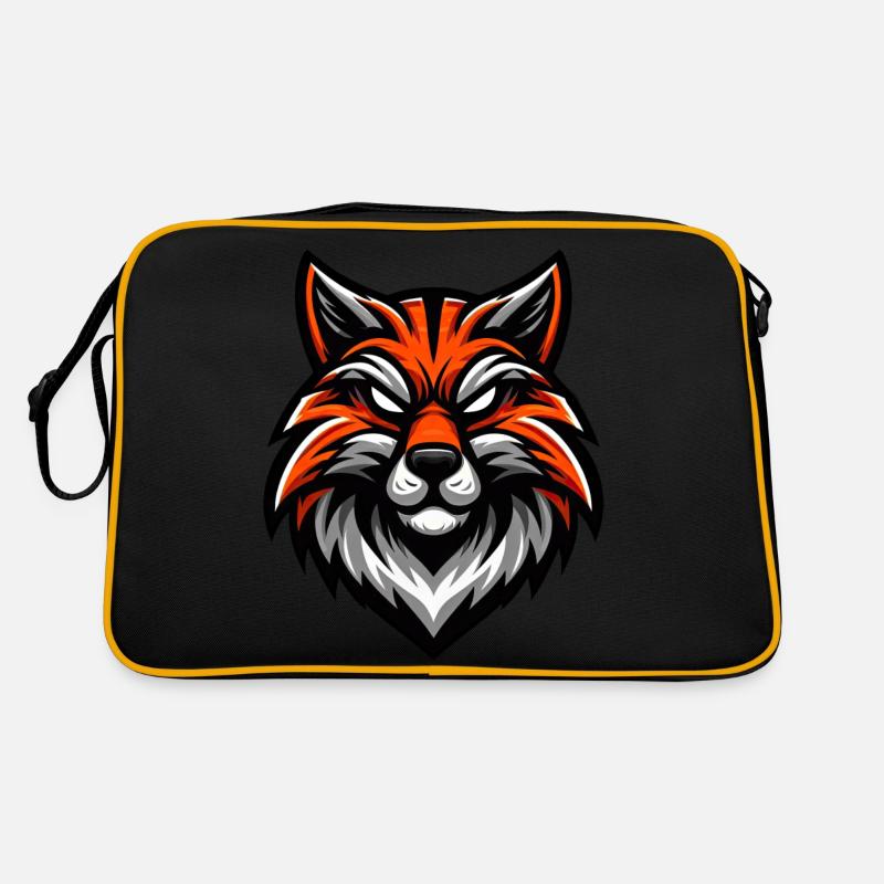 Ingwer Katze Illustration Retro Tasche