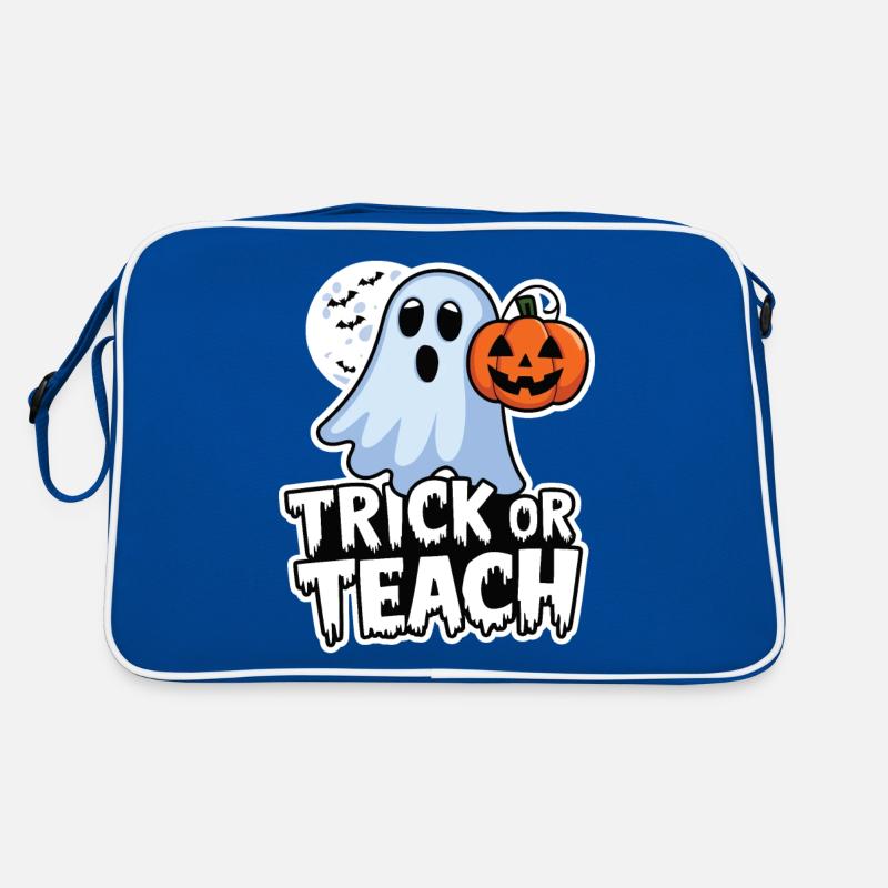 Trick Or Teach Halloween Lehrer Retro Tasche