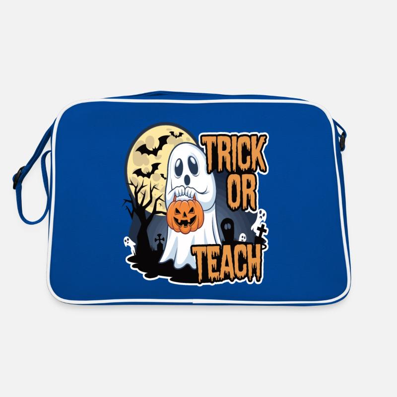 Trick Or Teach Halloween Lehrer Retro Tasche