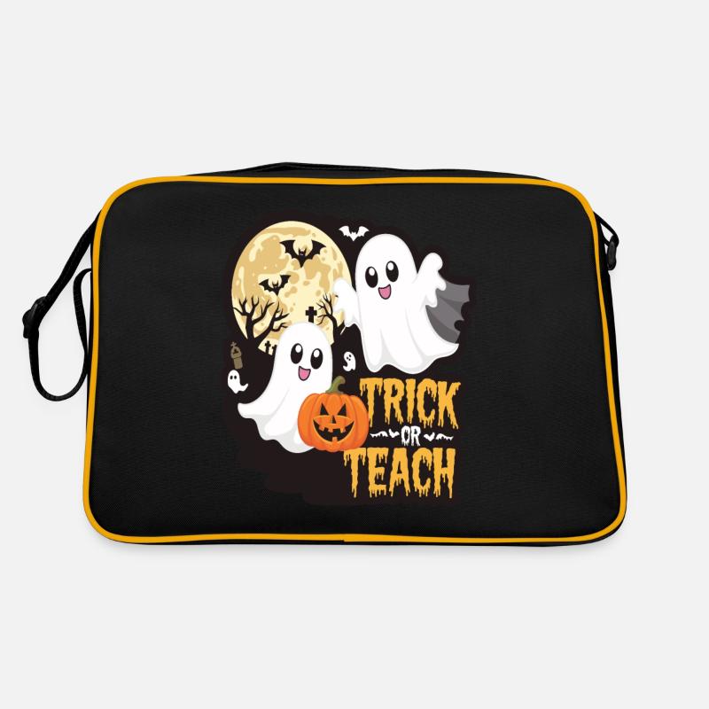 Trick Or Teach Halloween Teachers Sac Retro