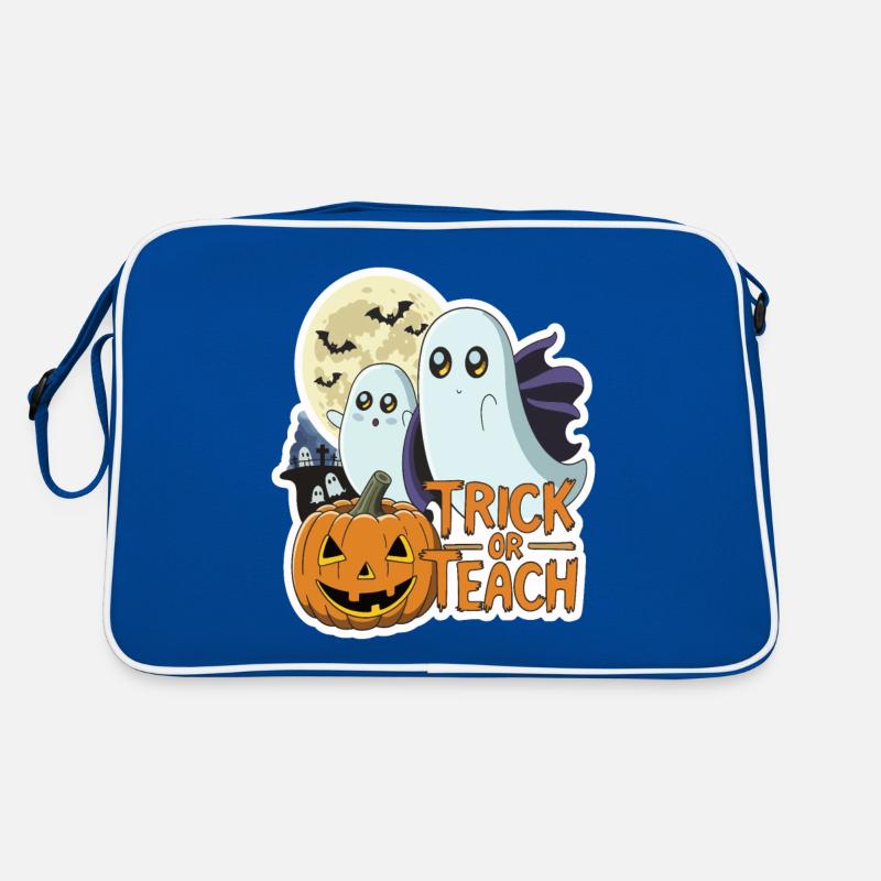 Trick Or Teach Halloween Teachers Sac Retro