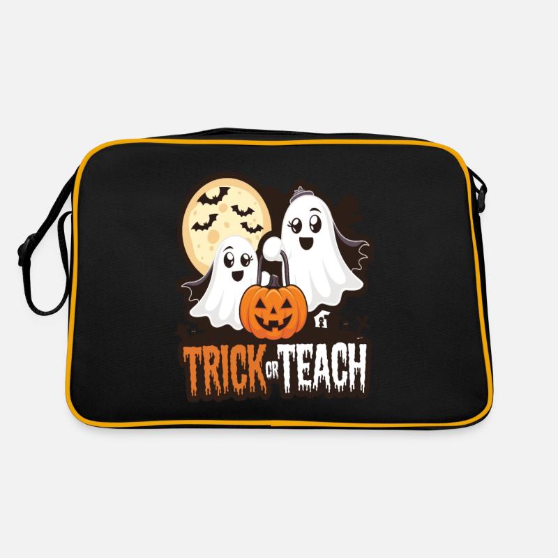 Trick Or Teach Halloween Teachers Sac Retro