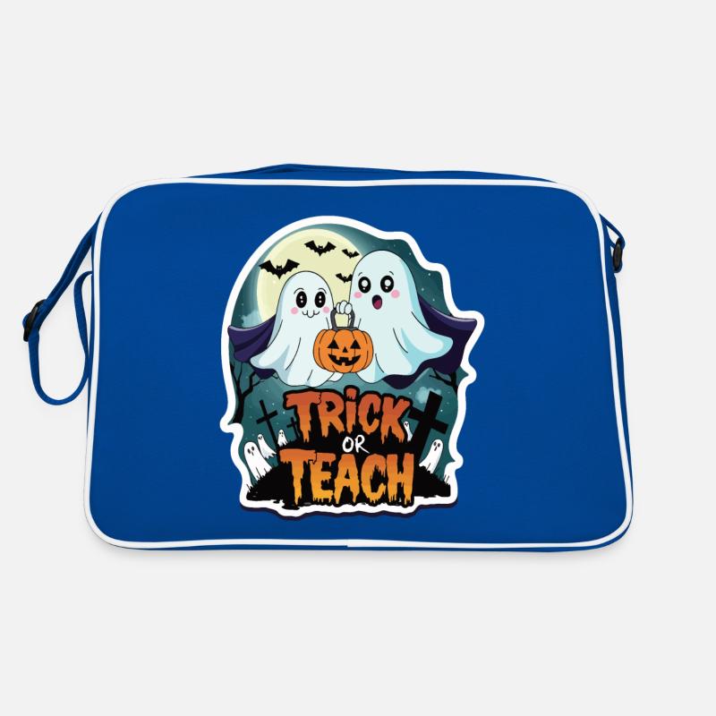 Trick Or Teach Halloween Lehrer Retro Tasche