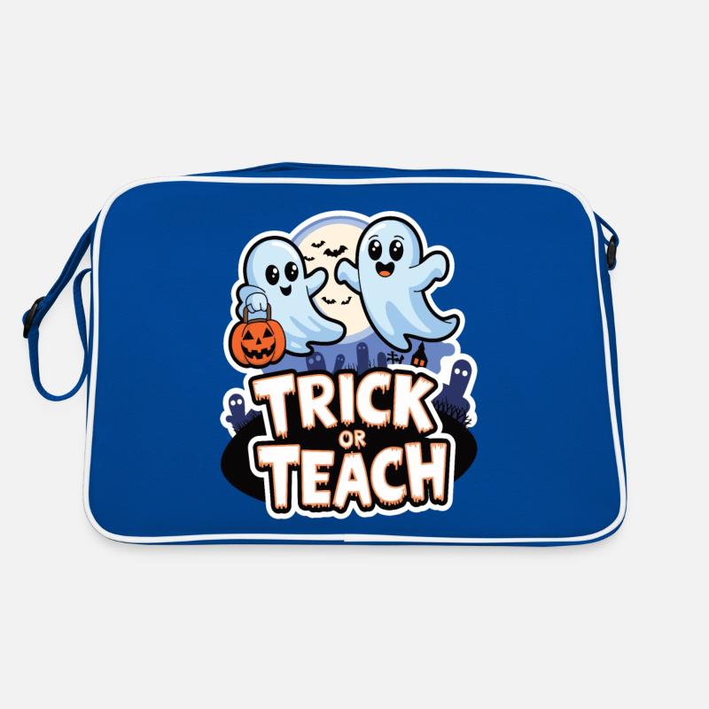 Trick Or Teach Halloween Lehrer Retro Tasche