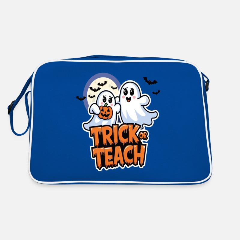 Trick Or Teach Halloween Teachers Sac Retro