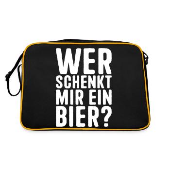 Festival de la bière de Majorque Qui me donne une bière - Sac Retro - noir/or - Dos