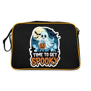 Doux Halloween Fantôme Halloween - Sac Retro - noir/or - Dos