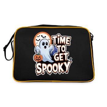Doux Halloween Fantôme Halloween - Sac Retro - noir/or - Dos
