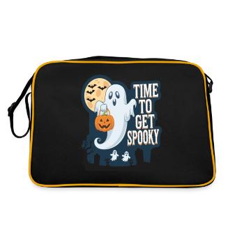 Doux Halloween Fantôme Halloween - Sac Retro - noir/or - Dos