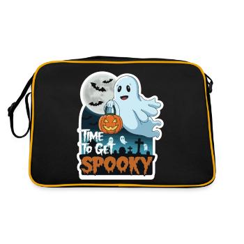 Doux Halloween Fantôme Halloween - Sac Retro - noir/or - Dos