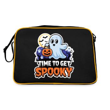 Doux Halloween Fantôme Halloween - Sac Retro - noir/or - Dos