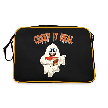Doux Halloween Fantôme Halloween - Sac Retro - noir/or - Dos