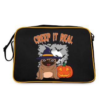 Doux Halloween Fantôme Halloween - Sac Retro - noir/or - Dos