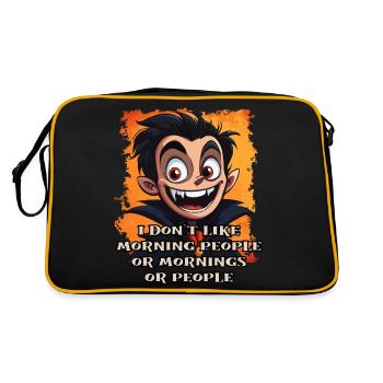 Great vampire with a spell - Retro Bag - black/gold - Back