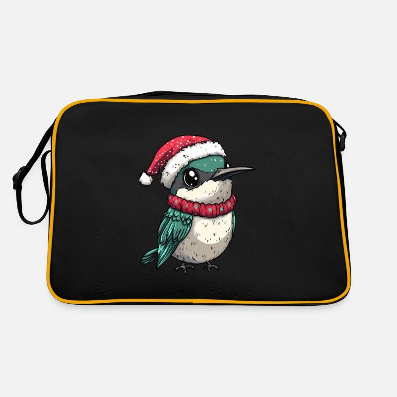 Kolibri Vogel Weihnachten Retro Tasche