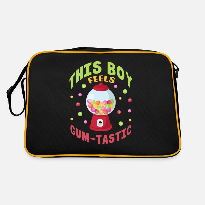 This boy feels gumtastic Design Retro Tasche