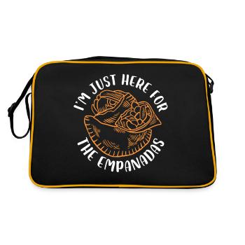 Im just here for the empanadas Design - Retro Bag - black/gold - Back