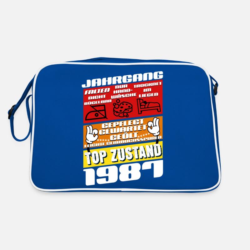 38 Year Old Vintage 1987 Birthday Retro Bag