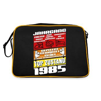 40 ans Millésime 1985 Anniversaire - Sac Retro - noir/or - Dos