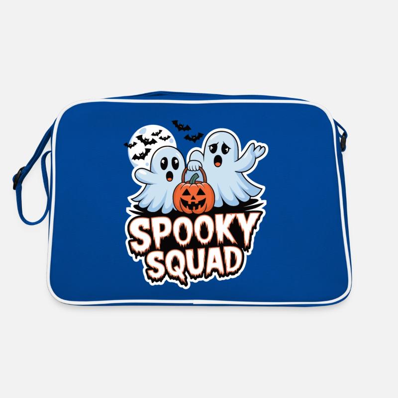 Halloween Spooky Squad Ghost with Hat Retro Bag