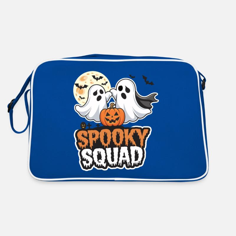 Halloween Spooky Squad Ghost with Hat Retro Bag