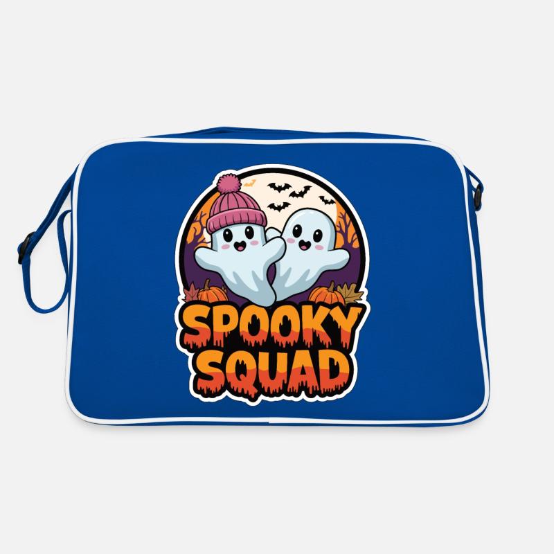Halloween Spooky Squad Ghost with Hat Retro Bag