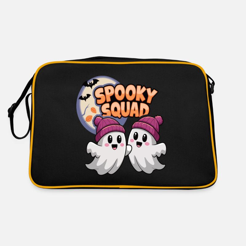 Halloween Spooky Squad Ghost with Hat Retro Bag