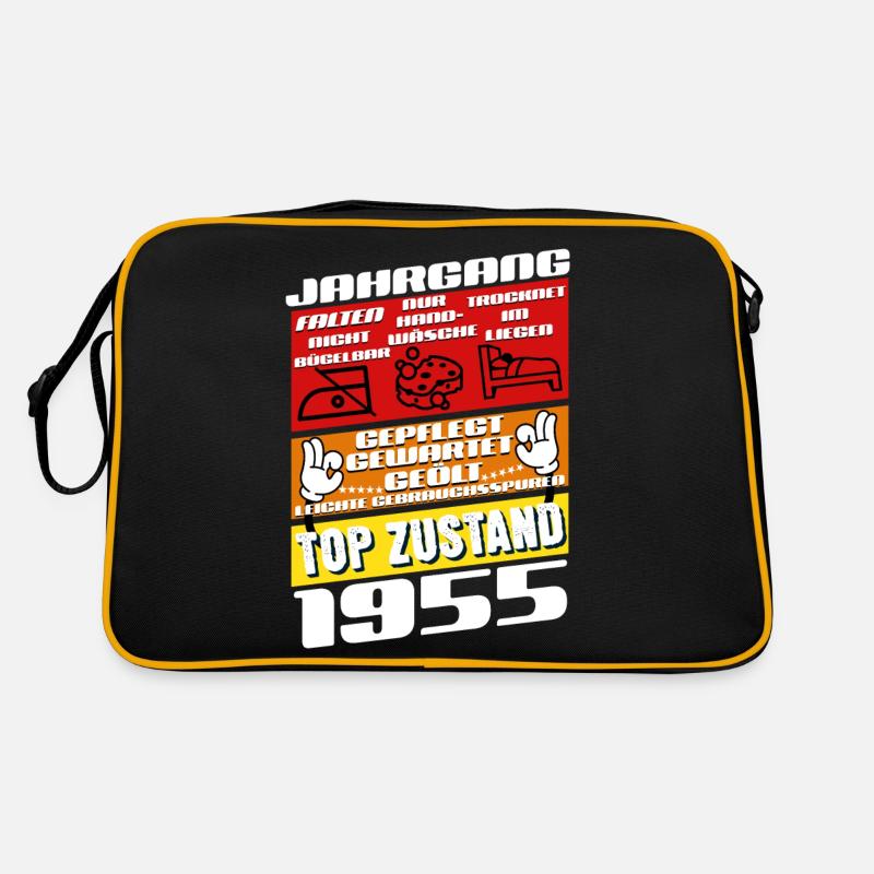 70 ans Vintage 1955 Anniversaire Sac Retro