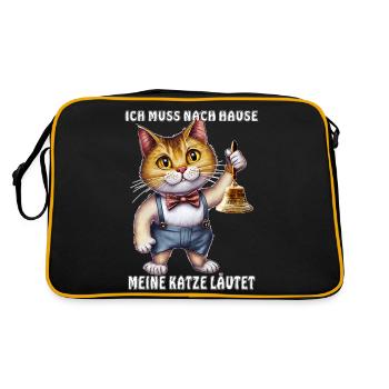 MES BAGUES DE CHAT - Sac Retro - noir/or - Dos