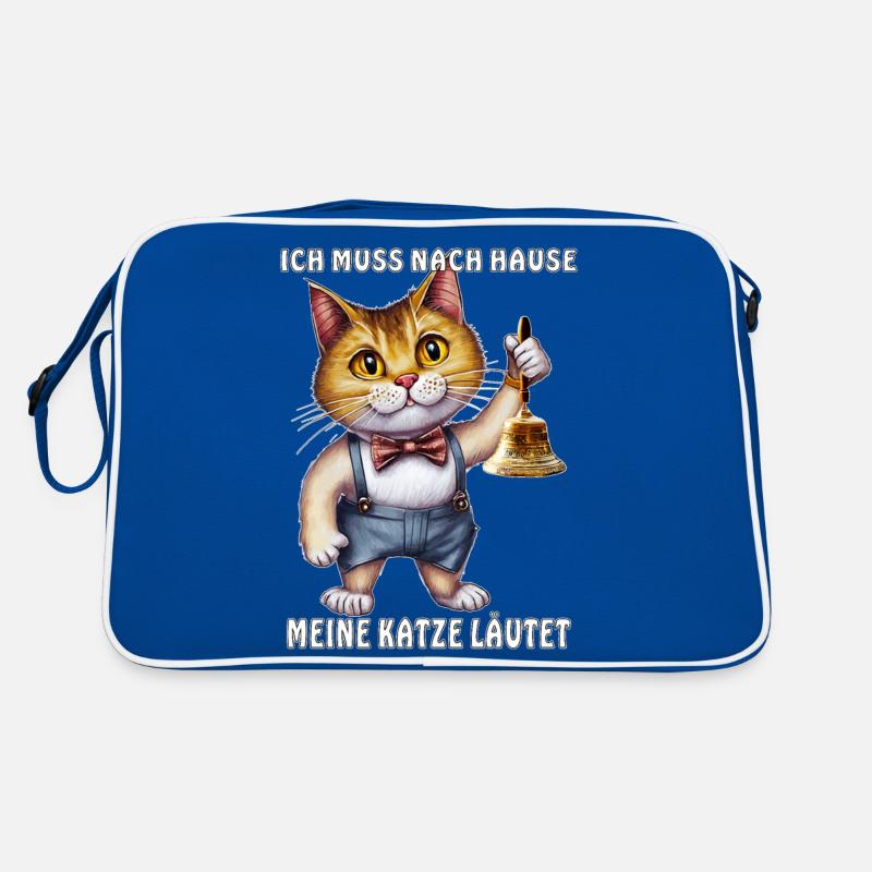 MEINE KATZE LÄUTET Retro Tasche