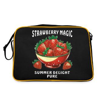 STRAWBERRY MAGIC SUMMER DELIGHT PURE - Retro Bag - black/gold - Back