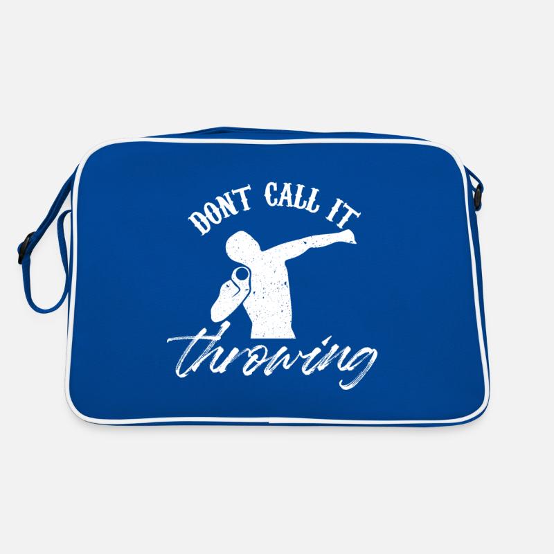 don't call it throwing Design for a shot put player Retro Bag