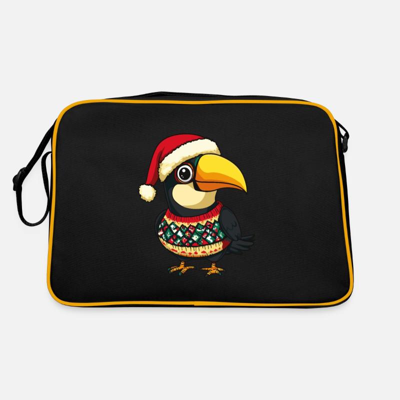 Toucan oiseau Noël Sac Retro