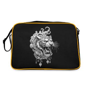 T-shirt Tigre Mandala Spirituel - Sac Retro - noir/or - Dos