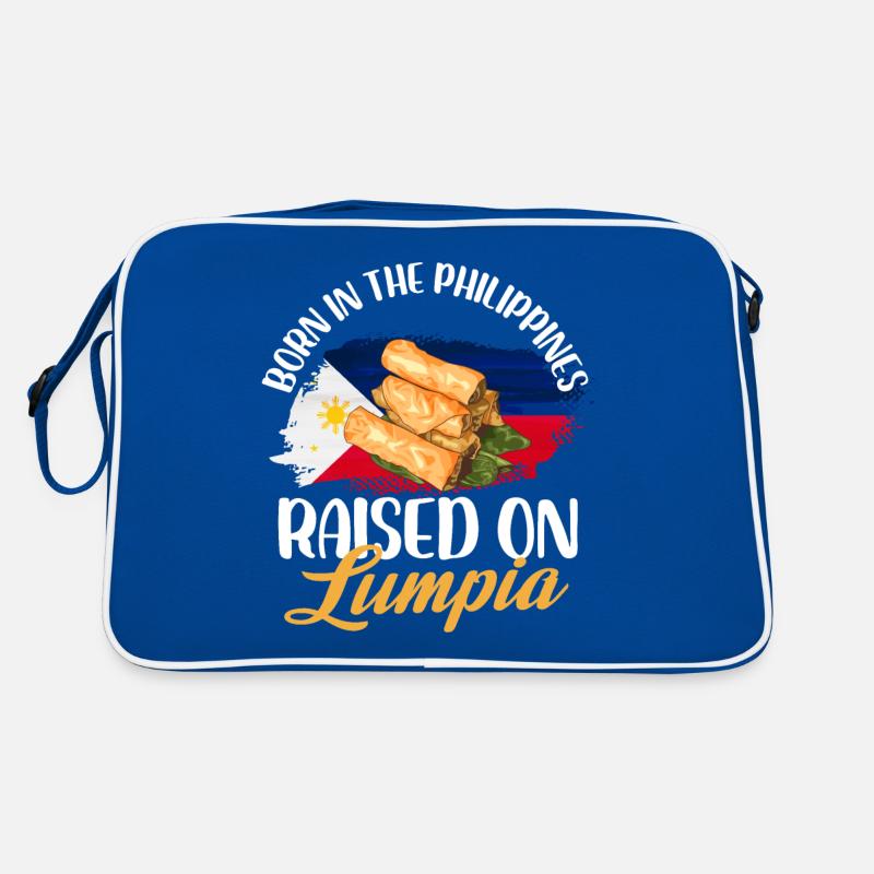 born in philippines raised on lumpia Design Retro Bag