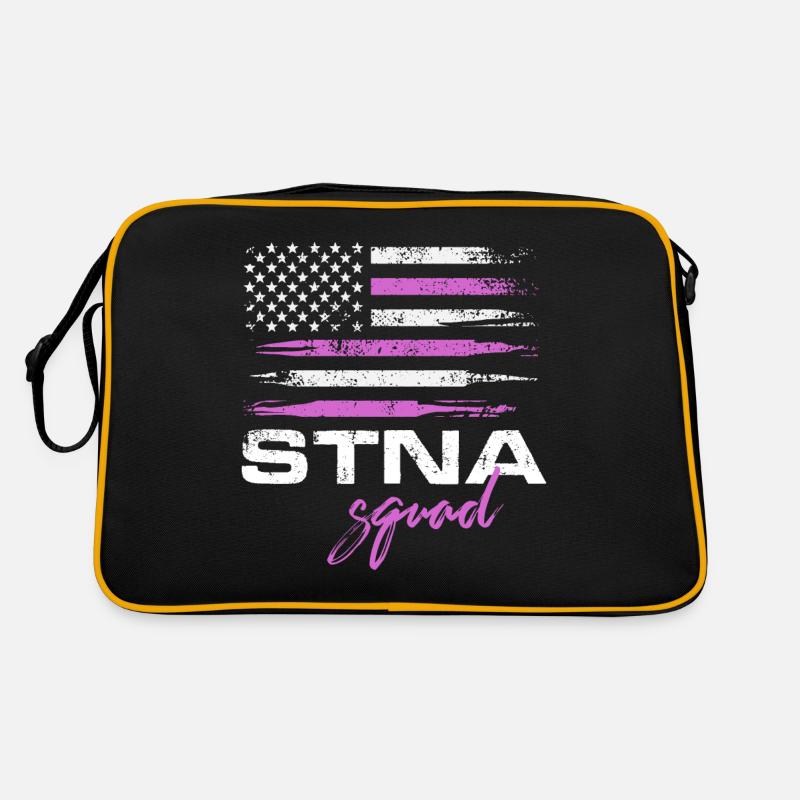 stna squad american flag Design for a nursing Retro Tasche