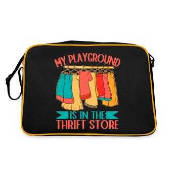 Thrift Shopper My Playground The Thrift Store - Retro Bag - black/gold - Back