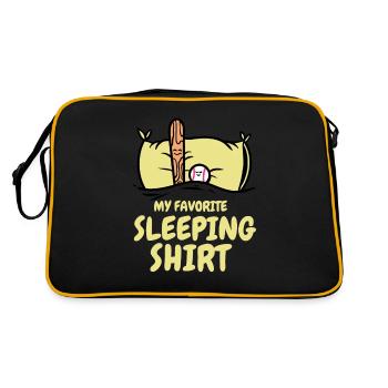 Baseball Équipe de baseball Baseballer Pyjama - Sac Retro - noir/or - Dos