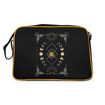 Conception du zodiaque mystique pour les amateurs d’astrologie - Sac Retro - noir/or - Dos