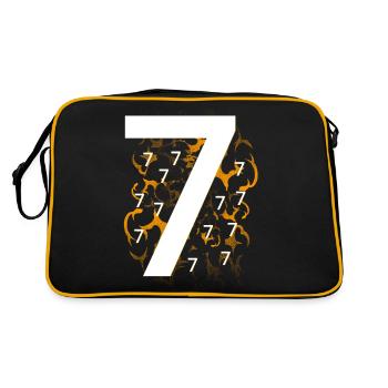 Many sevens - Retro Bag - black/gold - Back