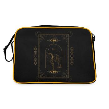 Zodiaque Verseau Conception astrologique - Sac Retro - noir/or - Dos