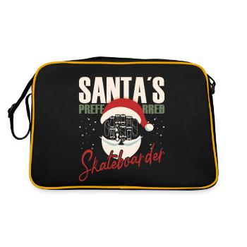 Skateboard Art For Boys Girls Men Skateboard Gifts - Retro Bag - black/gold - Back