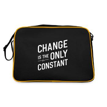 change is the only constant - Retro Bag - black/gold - Back