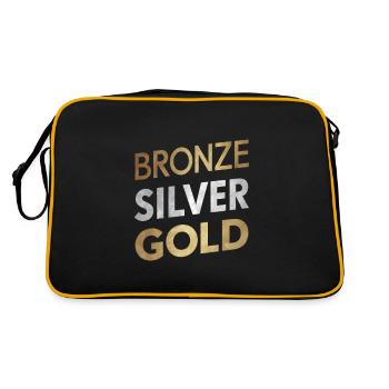 bronze argent or - Sac Retro - noir/or - Dos
