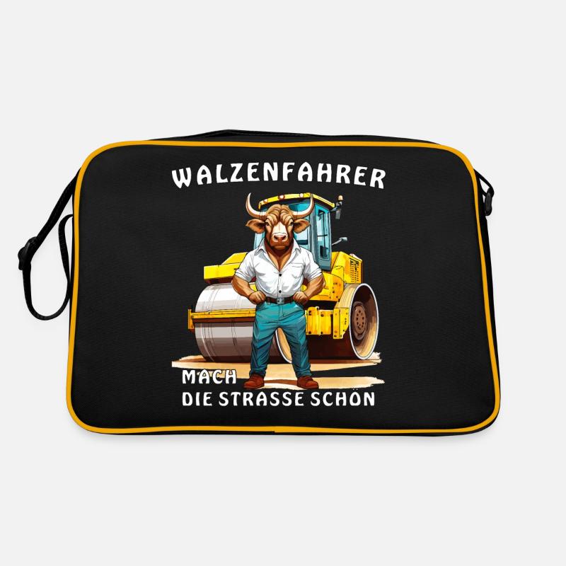 ROLLER DRIVER MAKE THE ROAD BEAUTIFUL Retro Bag