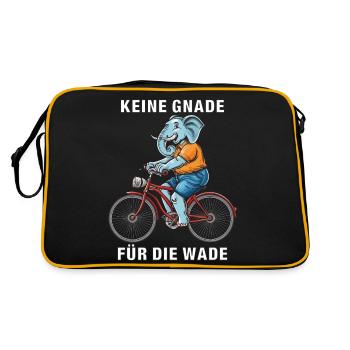 BICYCLE NO MERCY FOR THE CALF - Retro Bag - black/gold - Back
