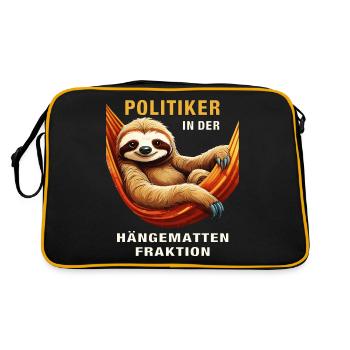 POLITICIEN DANS LA FACTION HAMAC - Sac Retro - noir/or - Dos