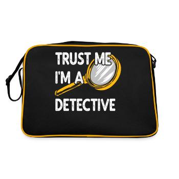 Steampunk I'm A Detective Detective - Retro Bag - black/gold - Back