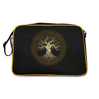 Yggdrasil - Arbre de vie - Nordique - Sac Retro - noir/or - Dos